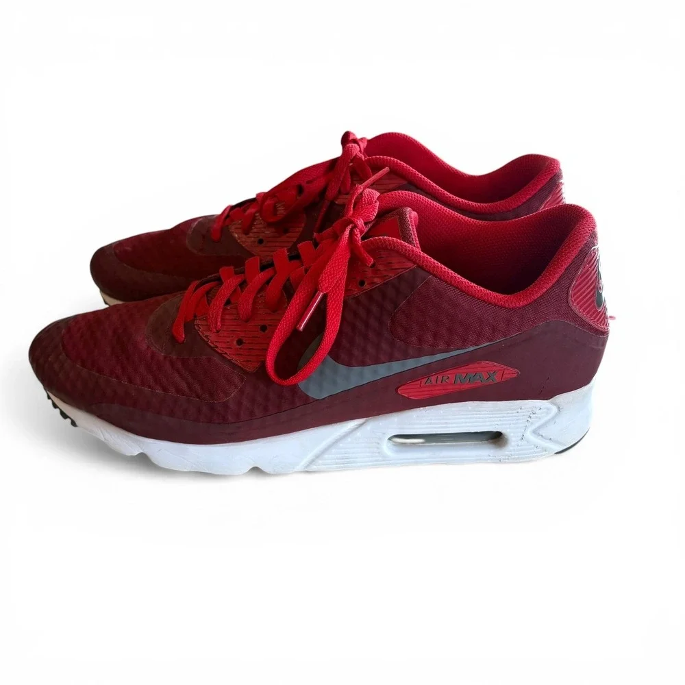 Nike Air Max 90 Ultra Red Burgundy Men's Size‎ 12 Running Shoes 819474-602